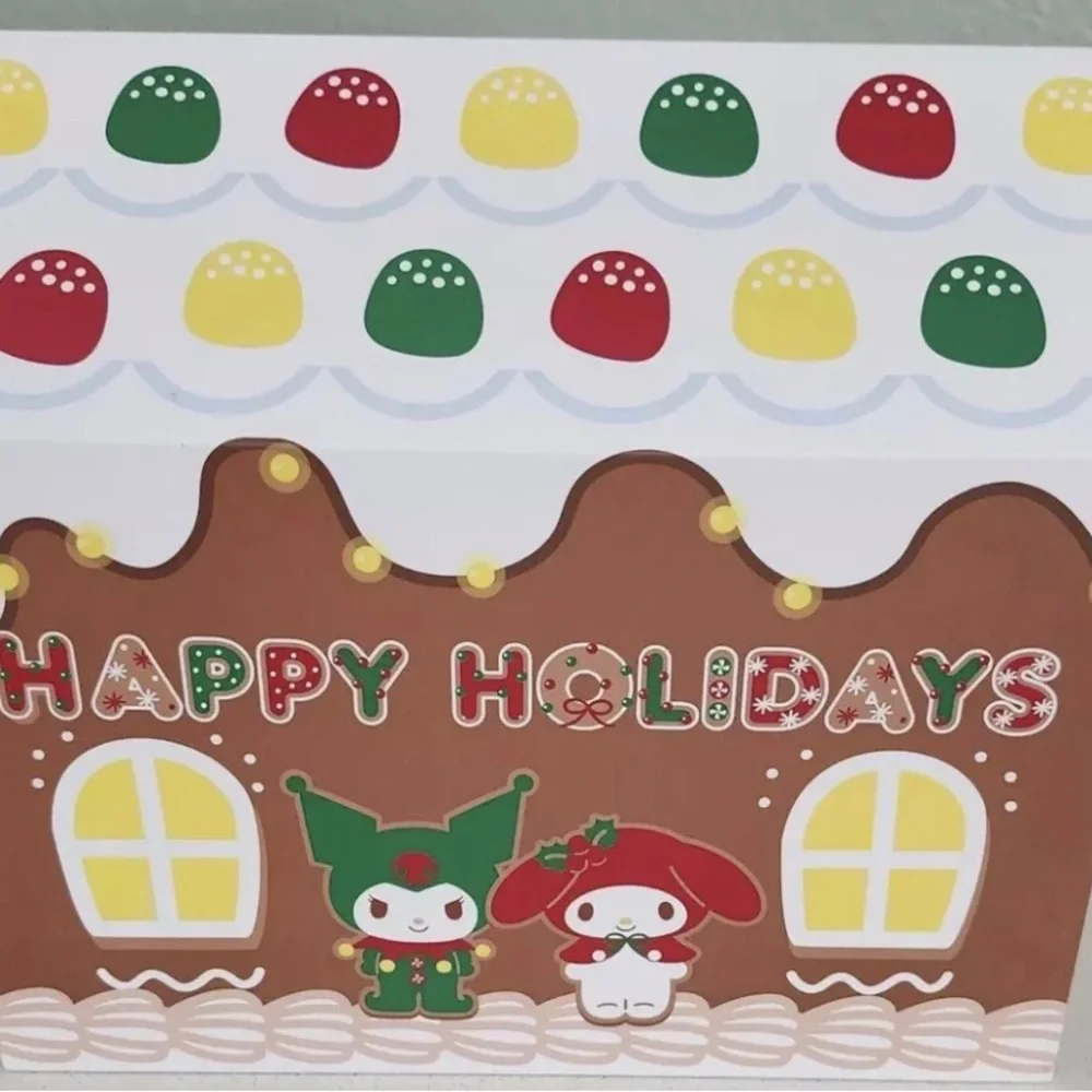 Hello Kitty Christmas Gingerbread plush throw